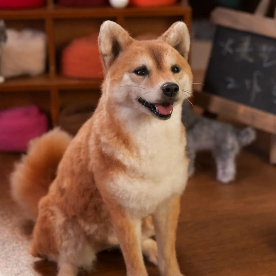 Custom Felted Dog