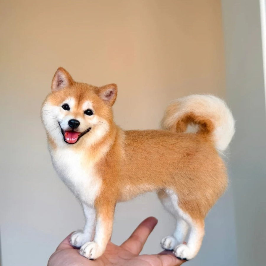 Custom Felted Dog