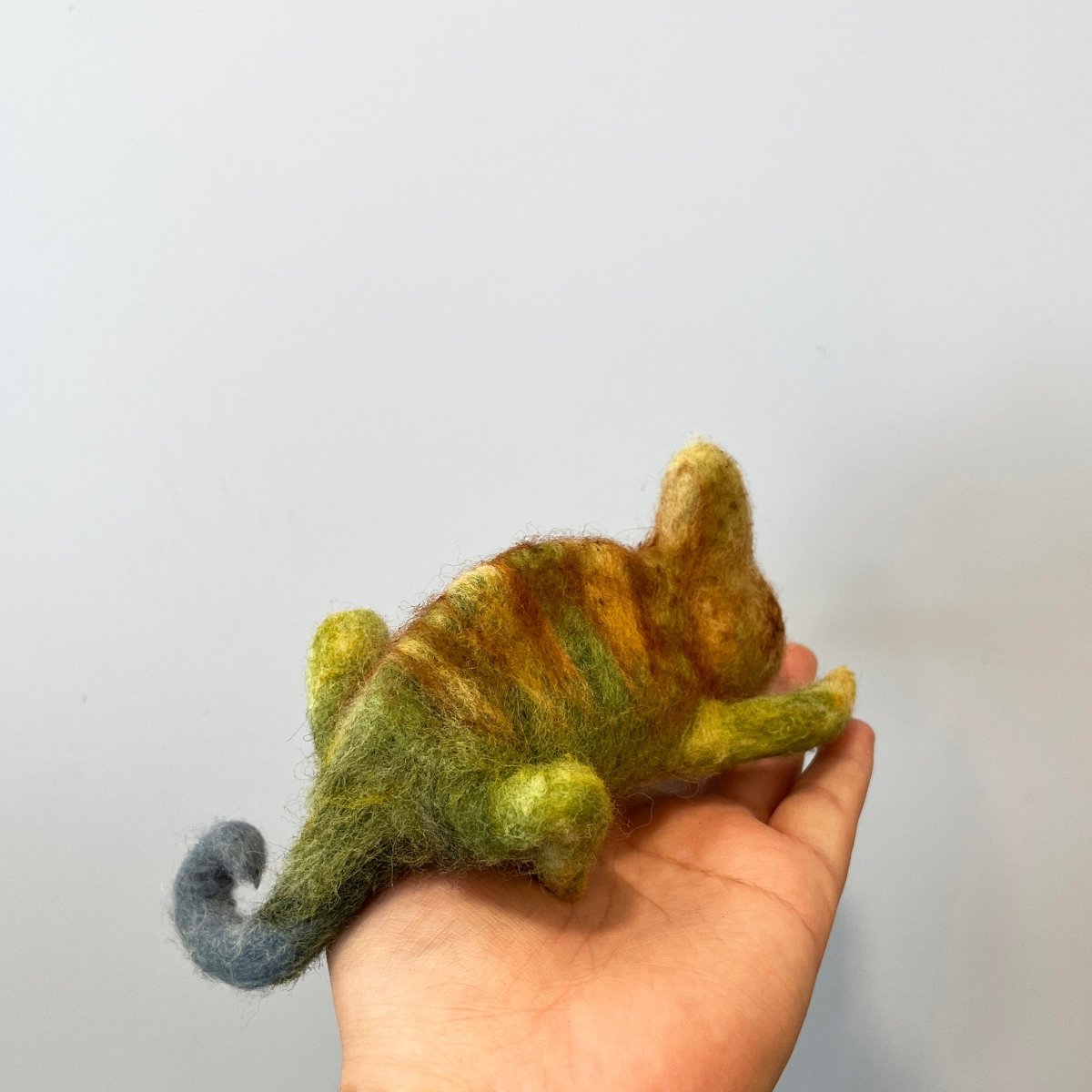 Custom Felted Chameleon