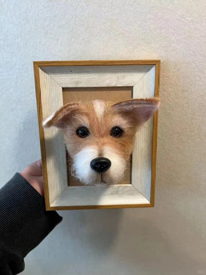 Custom Felted Dog