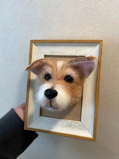 Custom Felted Dog