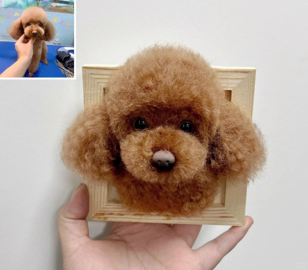 Custom Felted Dog