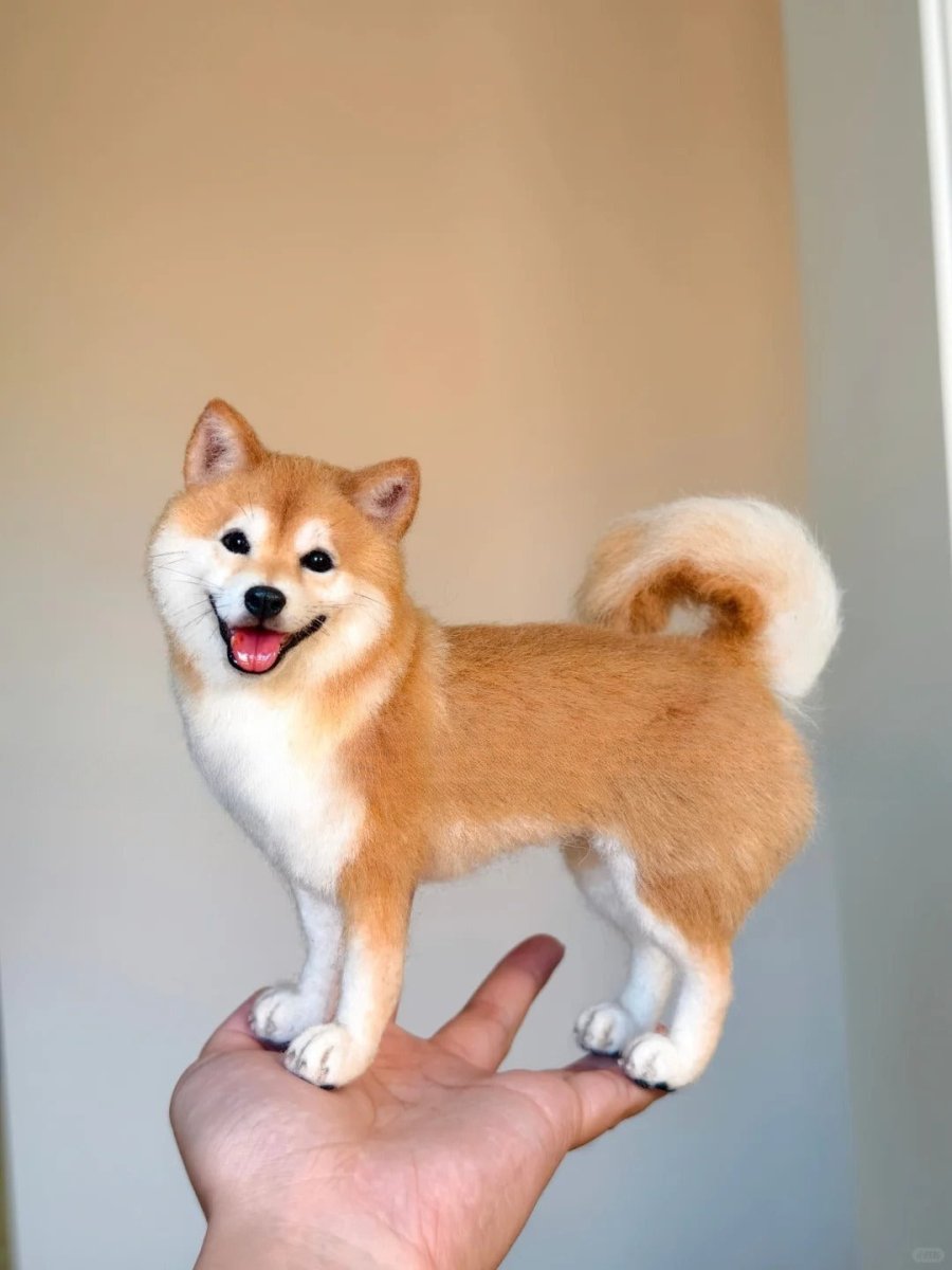 Custom Felted Dog