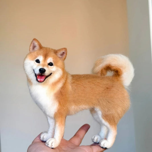 Custom Felted Dog