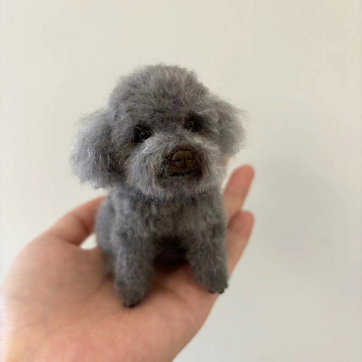 Custom Felted Dog