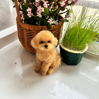 Custom Felted Dog