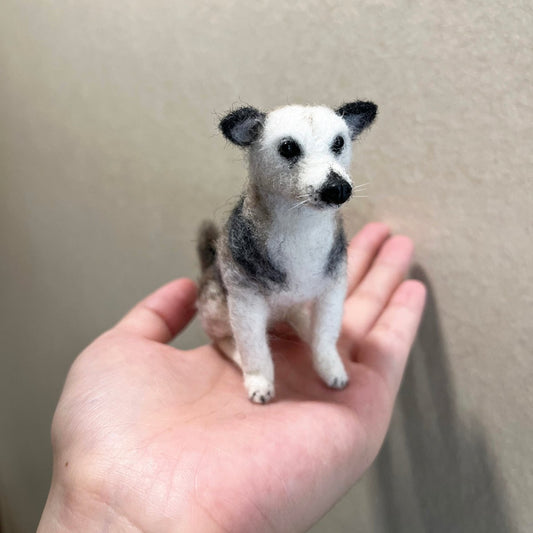 Custom Felted Dog