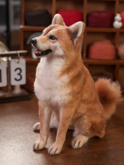 Custom Felted Dog